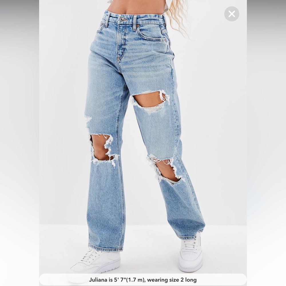 A high rise, relaxed thigh & straight leg for that laid-back '90s look